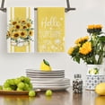 thumbnail image 3 of Sm:)e Sunflower Summer Kitchen Dish Towels 18x26 Inch Set of 4, Yellow, 3 of 7