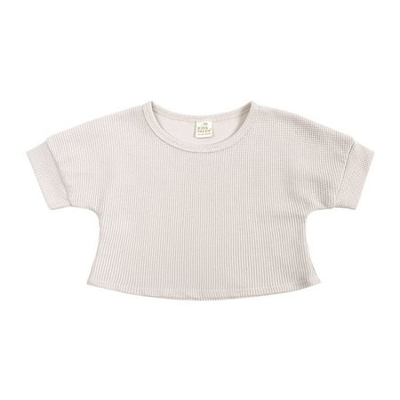 

Cathalem Toddler Pants Size 5t Toddler Baby Boys Girls Short Sleeve Walf Checks Knitted T Shirt Toddler Boys Sweatsuits Childrenscostume Khaki 12-18 Months