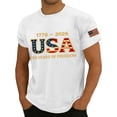 thumbnail image 4 of America 250 Shirt Mens United States 250th Anniversary T-Shirt USA Flag Freedom Grace Graphic Tops, 4 of 5