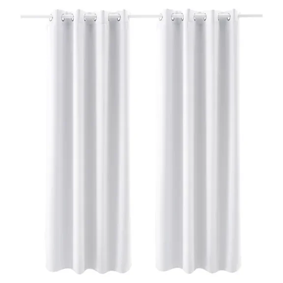 2 Pack Blackout Curtains Thermal Insulated Grommet Window Panels 52x84 Inches