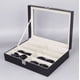 thumbnail image 1 of Estuche organizador de anteojos Vhermosa cuero 12 piezas negro AW-023, 1 of 5