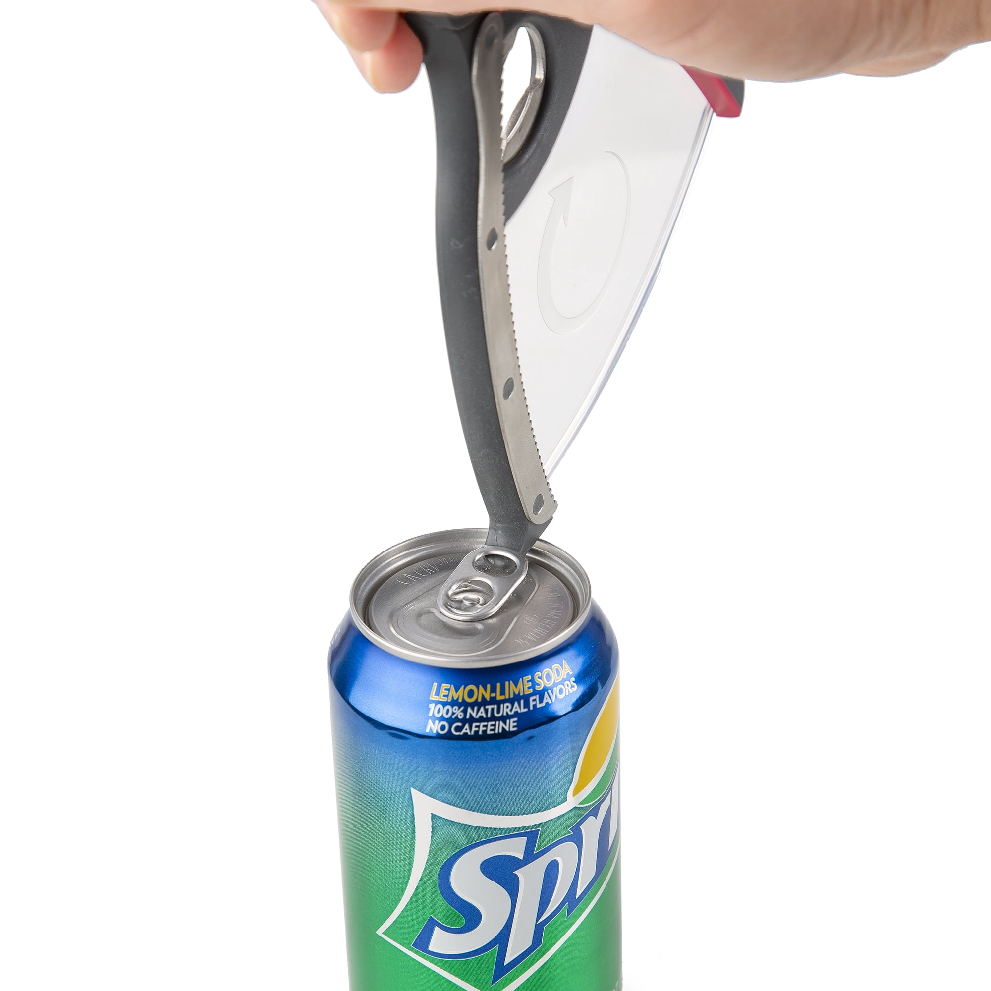Prep Solutions Jar Opener with Bottle Opener, Flip Out Blade for Packaging and Can Tabs