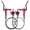 red, variant on Lylong Aluminum Alloy Brake Hydraulic Disc Brake Purple Off Road Bike Brake System Brake Caliper Long-Lasting Reliability
