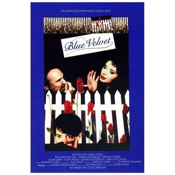 Pop Culture Graphics MOVEF6184 Blue Velvet Movie Poster Print, 27 x 40