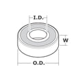 thumbnail image 2 of 10x 6300 2RS Rubber Sealed Deep Groove Ball Bearings - 10x35x11 mm, 2 of 2