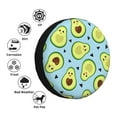 thumbnail image 4 of Naloa Avocado and Hearts PVC Leather Spare Tire Wheel Cover for Car Truck SUV Camper Trailer Universal Fit many size17 inch, 4 of 6