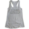 thumbnail image 1 of Can You Repeat The Part Of The Stuff Tank Top, Ladies Racerback Tank Top, Funny Tank, Silly Goofy Tank, Heather Gray, Small, 1 of 3