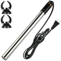 LEDMOMO  Aquarium Heater Black Stainless Steel for Fish Tank with Temperature Display