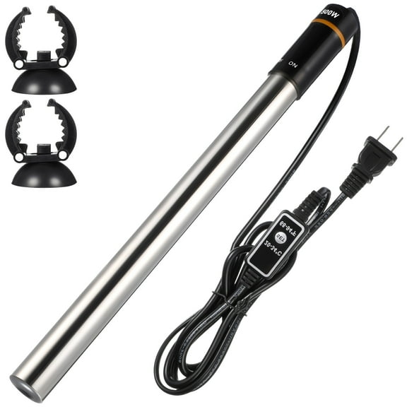LEDMOMO  Aquarium Heater Black Stainless Steel for Fish Tank with Temperature Display
