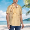 thumbnail image 3 of Lsque taco tortilla Pattern Hawaiian Shirt for Men Unisex Summer Beach Casual Short Sleeve Cotton Linen Button Down Shirts,Small, 3 of 7