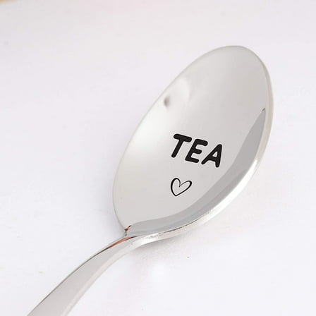 Fathers Day Gift - Tea Engraved Spoon Gift for Men Women | Tea Lover Gift Idea | Christmas/Birthday Gift for Mom Dad Friend | Holiday Thanksgiving Gift for Men Women