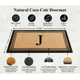 thumbnail image 7 of A1HC Black/Beige 24 in x 39 in Front Door Mat Coir PVC Classic Border Entryway Mat Heavy Duty Boot Scrapper Monogrammed Doormat, 7 of 7