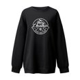 thumbnail image 3 of Sudadera de Manga Larga Gibobby con Cuello Redondo y Estampado Navideño para Mujer Negro XL, 3 of 4