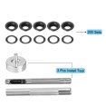 thumbnail image 2 of Grommet Tool Kit 200 Sets 1/4" Copper Grommets Eyelets with 3pcs Install Tools, 6mm Inside Dia. Black, 2 of 6