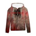 thumbnail image 3 of WXLWZYWL Funny Halloween Hoodies for Men Problem Ghost Halloween Sweatshirt for Men Graphic Letter Bloodstained Horror Hoodie Casual Long Sleeve Funny Shirts, 3 of 4