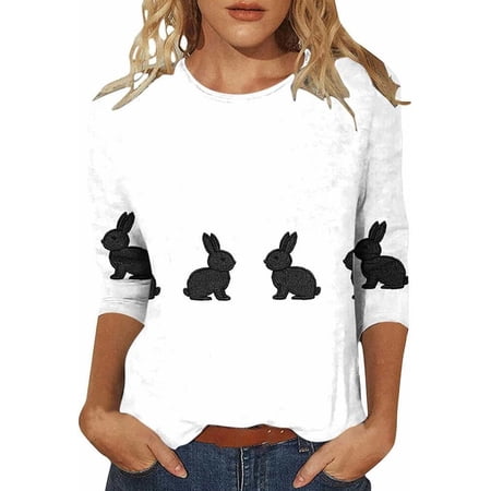 Womens Oversized Shirts 2026 Easter Bunny E… product image