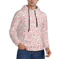 thumbnail image 2 of Honeii Floral Retro Style Pattern Mens Hoodies Men's Loose Sleeve Sweatshirt,Pullover Hooded Sweatshirt for Men,Essentials Hoodie-Small, 2 of 7