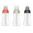thumbnail image 1 of 3pcs 350ml botellas de compresión de plástico de 5 orificios Botellas de salsa dispensadores de condimentos, 1 of 5