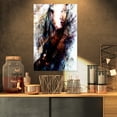 thumbnail image 1 of Woman and Horse with Flying Eagle - Collage Canvas Art Print, 1 of 3