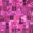 thumbnail image 1 of Ahgly Company Indoor Square Patchwork Pink Transitional Area Rugs, 7' Square, 1 of 4