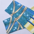 thumbnail image 2 of HAWEE Little Girls Princess Costume Long Sleeved Printed Blue Dress Birthday Party Outfit Party Carnival Fancy Dress, 2 of 7