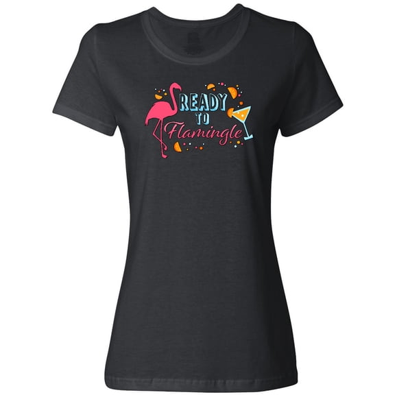 Inktastic Ready to Flamingle- Flamingo Party Women's T-Shirt