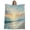 Gray Blue Light Beige Light Yellow, variant on Christmas Reindeer Throw Blanket,Flannel Fleece Blanket with Striped Design for Couch,Snowy Forest Winter Trees Pink Sunset Lake Soft Breathable All Season Plush Blankets for Sofa Office Bed 50"x60"
