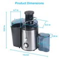 thumbnail image 2 of 1000W Electric Juicer with 2 Speed Settings,3.6in Wide Feed Chute,17oz Juice Cup,and 54oz Pulp Collector for Fruits and Vegetables, 2 of 6