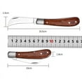 thumbnail image 6 of Folding Grafting Knife Grafting Tools Grafting Pruning Knife Professional Garden fruit tree Grafting Cutter Wooden Handle Knife, 6 of 9
