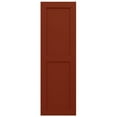 thumbnail image 6 of Ekena Millwork 12"W x 43"H True Fit PVC Two Equal Flat Panel Shutters, Pepper Red (Per Pair - Hardware Not Included), 6 of 10