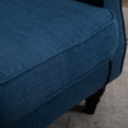thumbnail image 3 of Blue Fabric Accent Chair with Breathable Material / Comfortable Seating in Any Room, 3 of 6