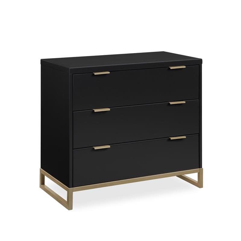 Rosebery Kids 3Drawer Dresser in Black