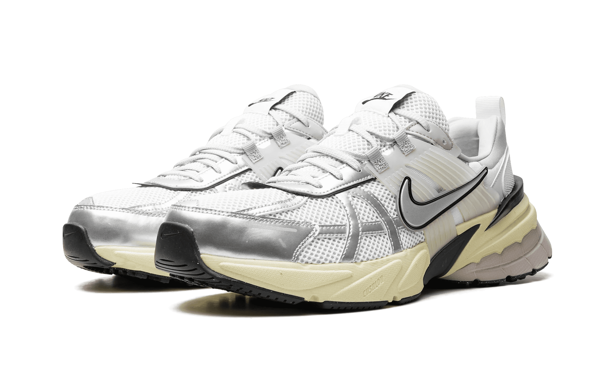 NIKE MENS V2K Run "Pure Platinum Metallic Silver" HJ4497 100 from Stadium Goods