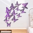thumbnail image 3 of Vaidha 12PCS Metal Texture Hollow Wall Sticker, 3 of 6