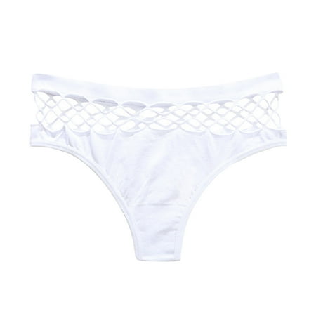 Bigersell Bikini Panties for Women Clearance Ladies Underwear Panties Cotton Boyshort Thongs Panty Style P-793 Cotton Boyshort Panties Thong Bikini Briefs Mid Waist Women Cheeky Panties White L