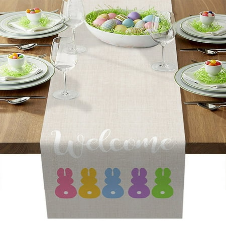

BEFOKA Easter Home Decor Supplies Fabric Tablecloths Creative Easter Tablecloths