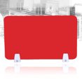 thumbnail image 1 of Office Desktop Baffle 1PC Office Desktop Partition Acrylic Test Baffle Acrylic Screen Dividing Board Practical Desktop Partition Board for School Office Use (Red), 1 of 6