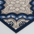 thumbnail image 4 of Central Oriental 6005.54.62 Tributary Freya 100 Percent Heat Set Polypropylene Rug, Latte & Blue - 6 ft. 7 in. x 9 ft. 6 in., 4 of 5