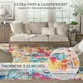 thumbnail image 4 of Modern Abstract Area Rugs Washable , Soft Large Bedroom Rug, 4 of 10
