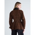 thumbnail image 4 of Scoop Women's and Women's Plus Peplum Denim Jacket, Sizes XS-4X, 4 of 6