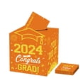 thumbnail image 1 of Tarjeta de cartón plegable con 30 tarjetas para decoraciones de fiestas de graduación Tarjeta con mensaje de felicitación para la temporada de graduaciones, 1 of 5