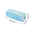 thumbnail image 3 of Nkmbld Large-Capacity Pencil Case Multi-Layer Zippered Pencil Pouch Portable Handheld Pencil Bag, Cute Stationery Organizer for Boys Girls, Blue, 3 of 8