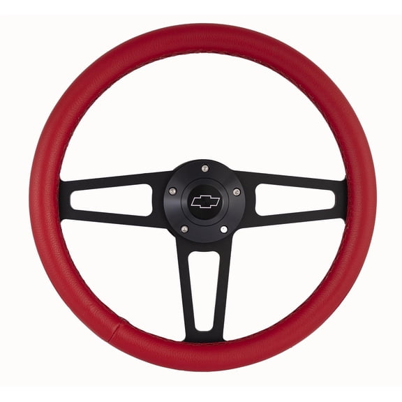 Billet T Series Red Wrap ped Steering Wheel