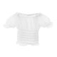 thumbnail image 2 of 1/6 Ropa Femenina Camiseta Con Manga Abullonada Ajuste De Acción De 12 Blanco A Sunnimix miniatura de manga corta, 2 of 8