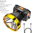 thumbnail image 2 of Linterna frontal de inducción con carga USB, lámpara de minero para exteriores, para acampar, pescar en la naturaleza, luz fuerte, linterna LED, sitio de patrulla, 2 of 4
