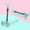 thumbnail image 1 of 3 Trottinette pour Enfants à Propulsion, Led, Hauteur Réglable, Trottinette pour Tout-Petits - Vert, 1 of 7