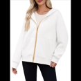 thumbnail image 2 of Sudadera con Capucha para Mujer, Sudadera con Cremallera, Moda de Otoño, Chaquetas de Larga, Ropa de Invierno, Conjuntos L, 2 of 8