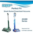 thumbnail image 2 of HQRP 2-pack Filter Kit (Foam & Felt ) for Shark Rocket AH401, AH400, AH400C, AH452, AH452W, AH454Q Powerhead Stick Vacuums, 2 of 7