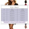 thumbnail image 3 of Halloween Dresses for Women Sexy Deep V Bell Sleeve A Line Solid Tunic Fairy Dress Casual Elegant Outfits, 3 of 6