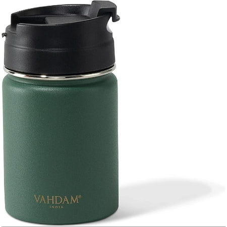 

Stainless Steel Tumbler 8.8oz/260ml - Green | Vacuum Insulated Double Wall Sweat-proof Sipper Bottle with Lid for Hot and Cold Drinks | Travel Coffee Sports Bottle